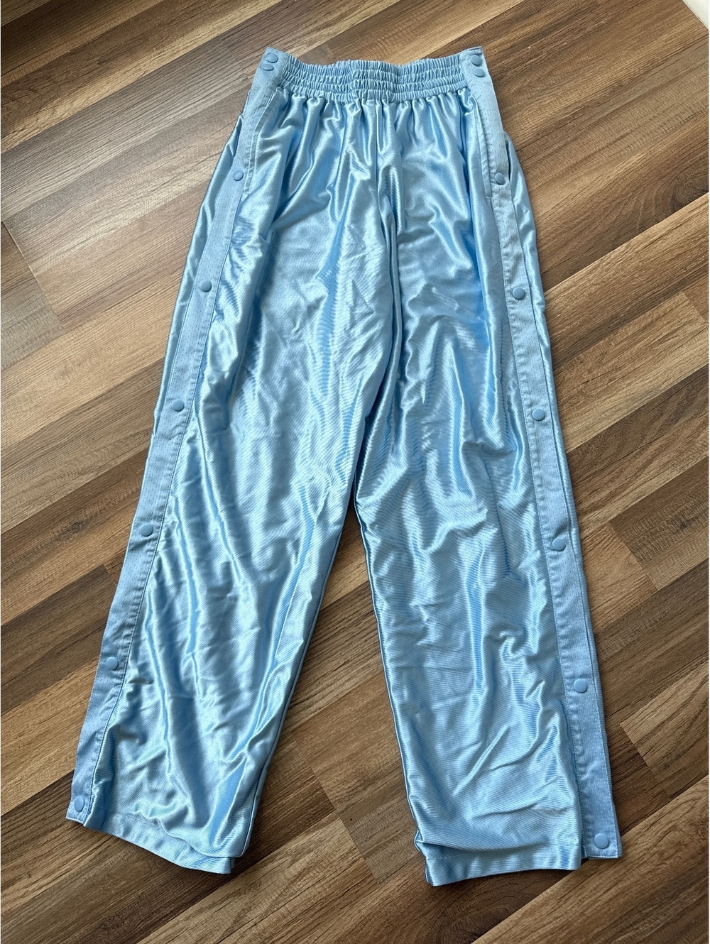 Elwood Reversible Snap Track Pants Light Blue Tearaway Athletic Joggers